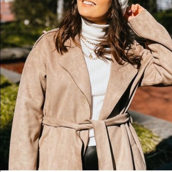 Zara Jackets & Blazers - Zara Faux Suede Jacket